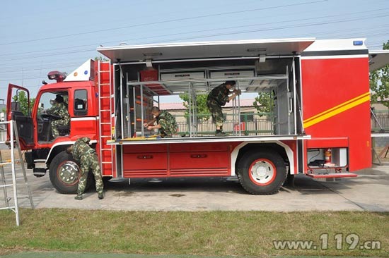 京海淀消防新配發地震救援車 提升應急處突能力